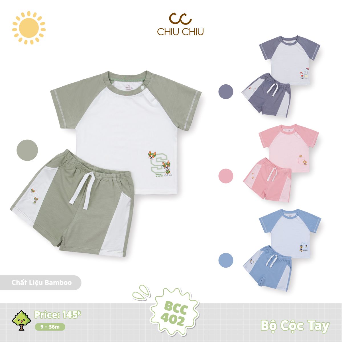  Bộ Cộc Tay BCC 402 