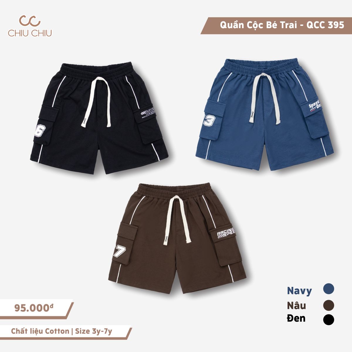  Quần Cộc Bé Trai QCC 395 