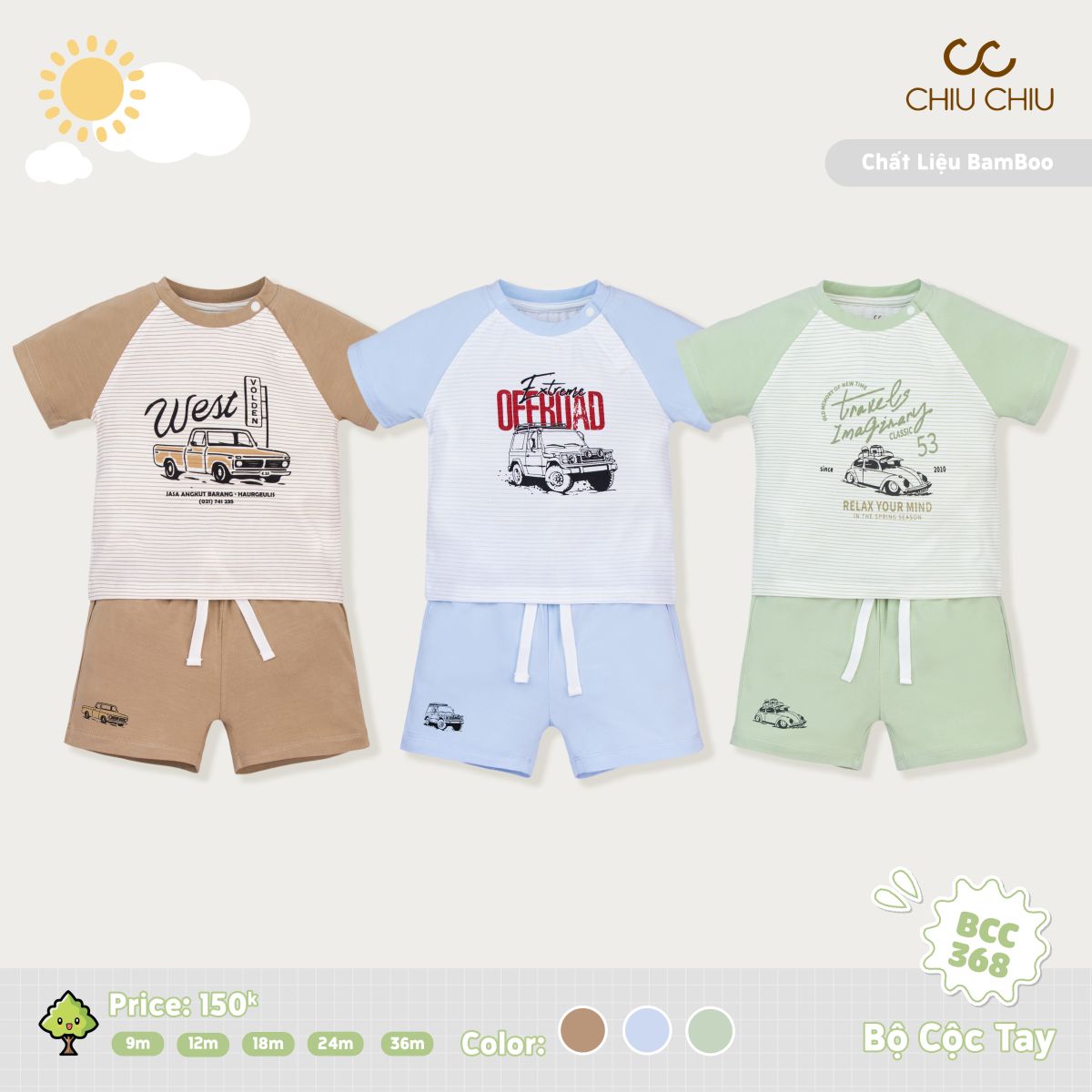  Bộ Cộc Tay BCC 368 