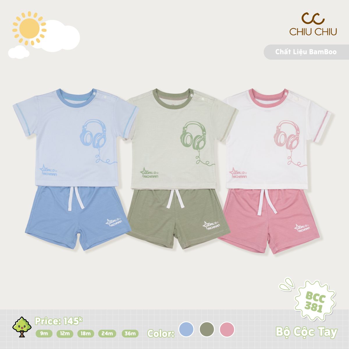  Bộ Cộc Tay BCC 381 