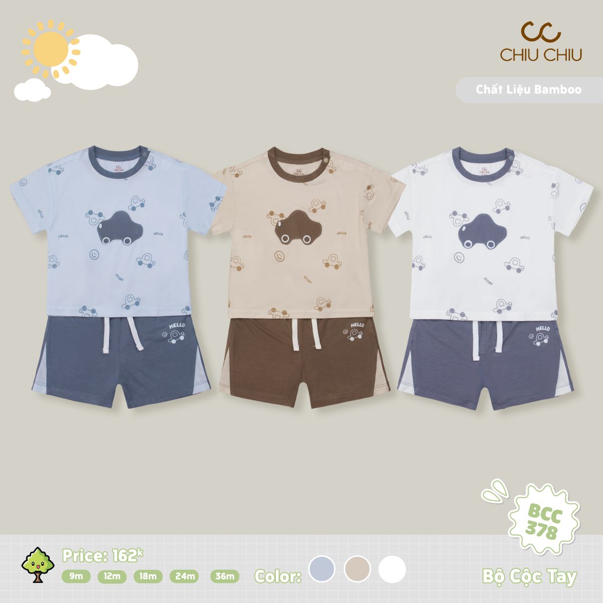  Bộ Cộc Tay BCC 378 