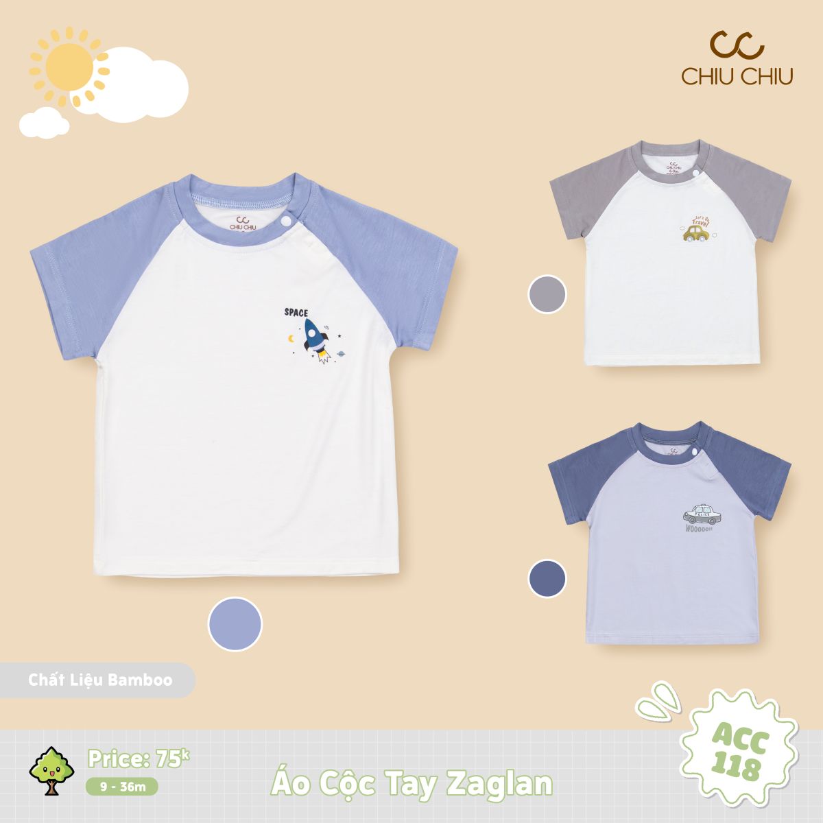  Áo Cộc Tay Zaglan ACC 118 