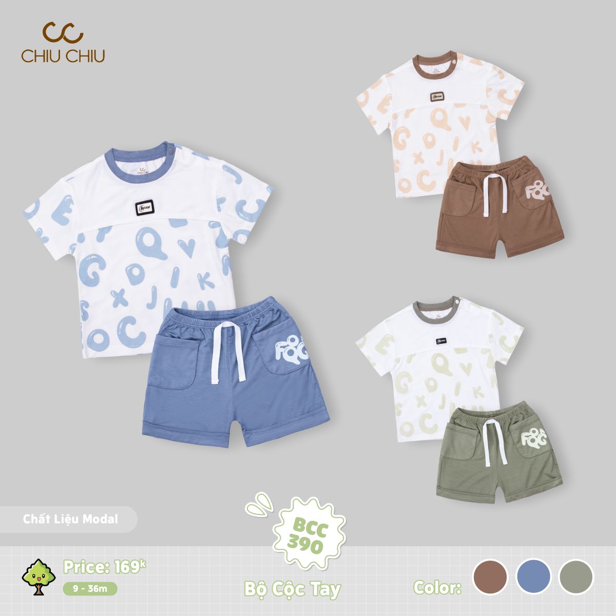  Bộ Cộc  Tay BCC 390 