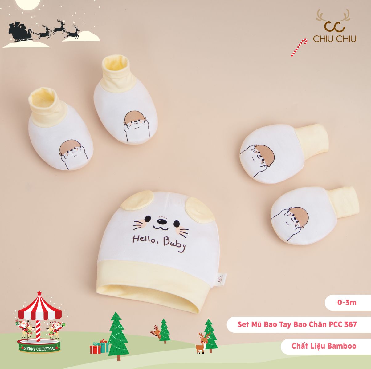  Set Mũ Bao Tay Bao Chân PCC 367 