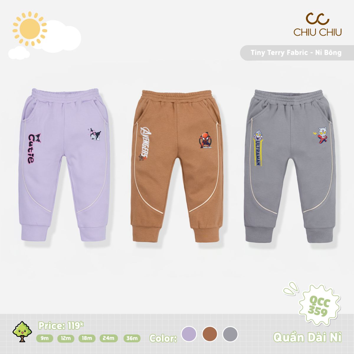  Quần Dài Nỉ QCC 359 