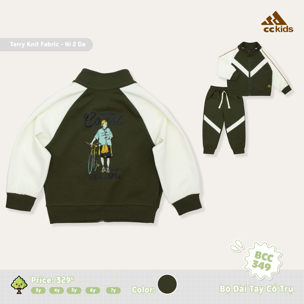  Bộ Dài Tay Cổ Trụ BCC 349 