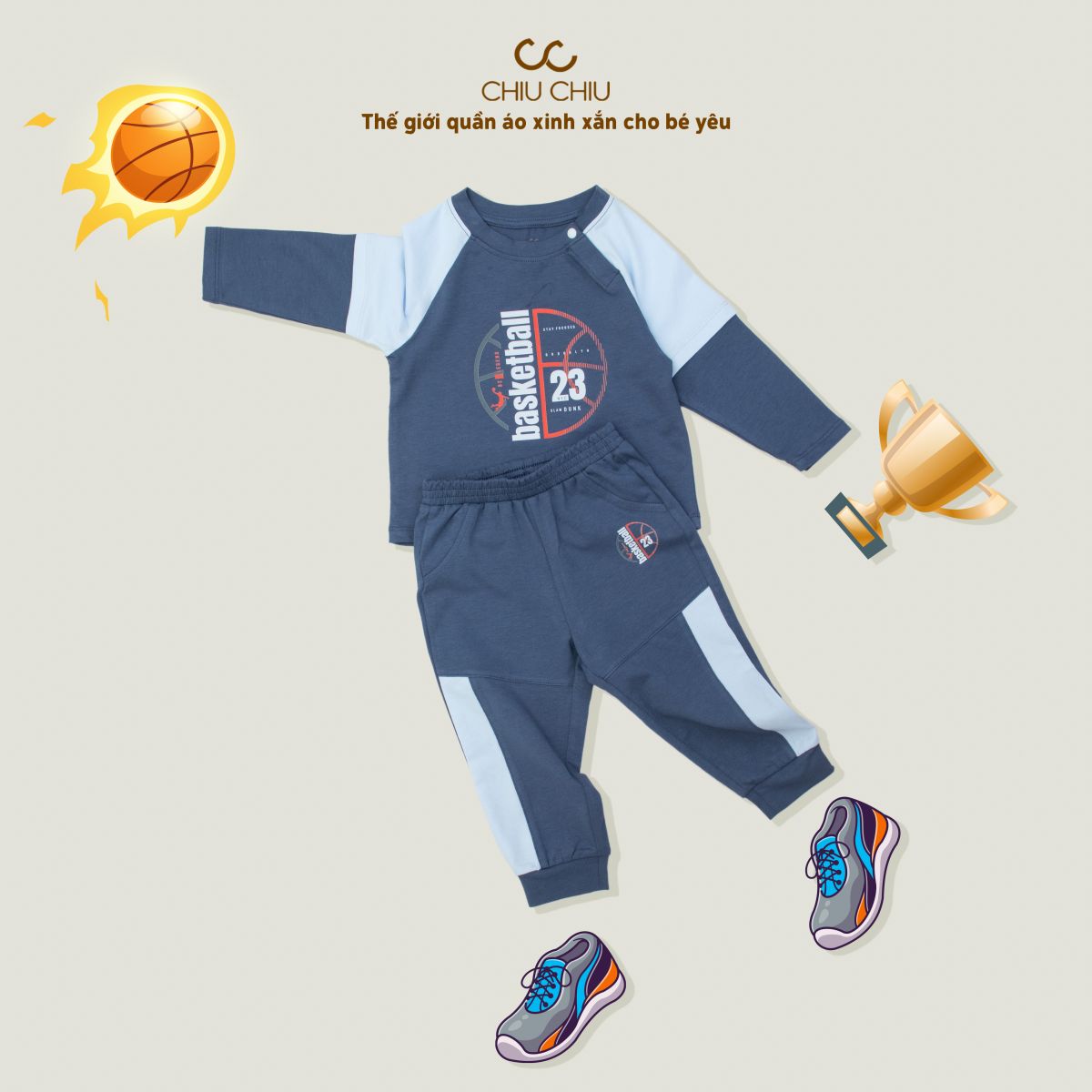  Bộ Dài Tay Bé Trai BCC 296 