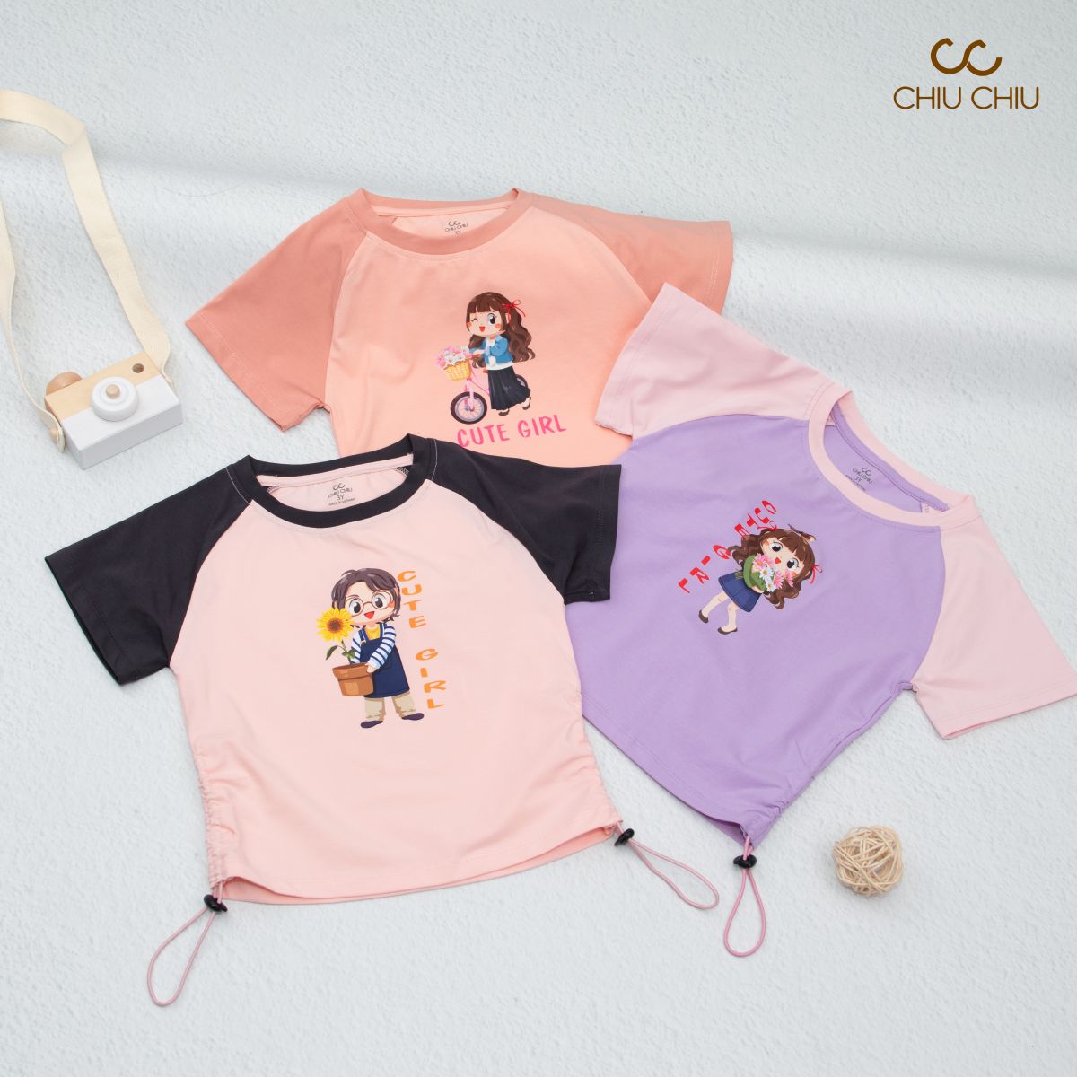  Áo Cộc Tay Bé Gái ACC 131 