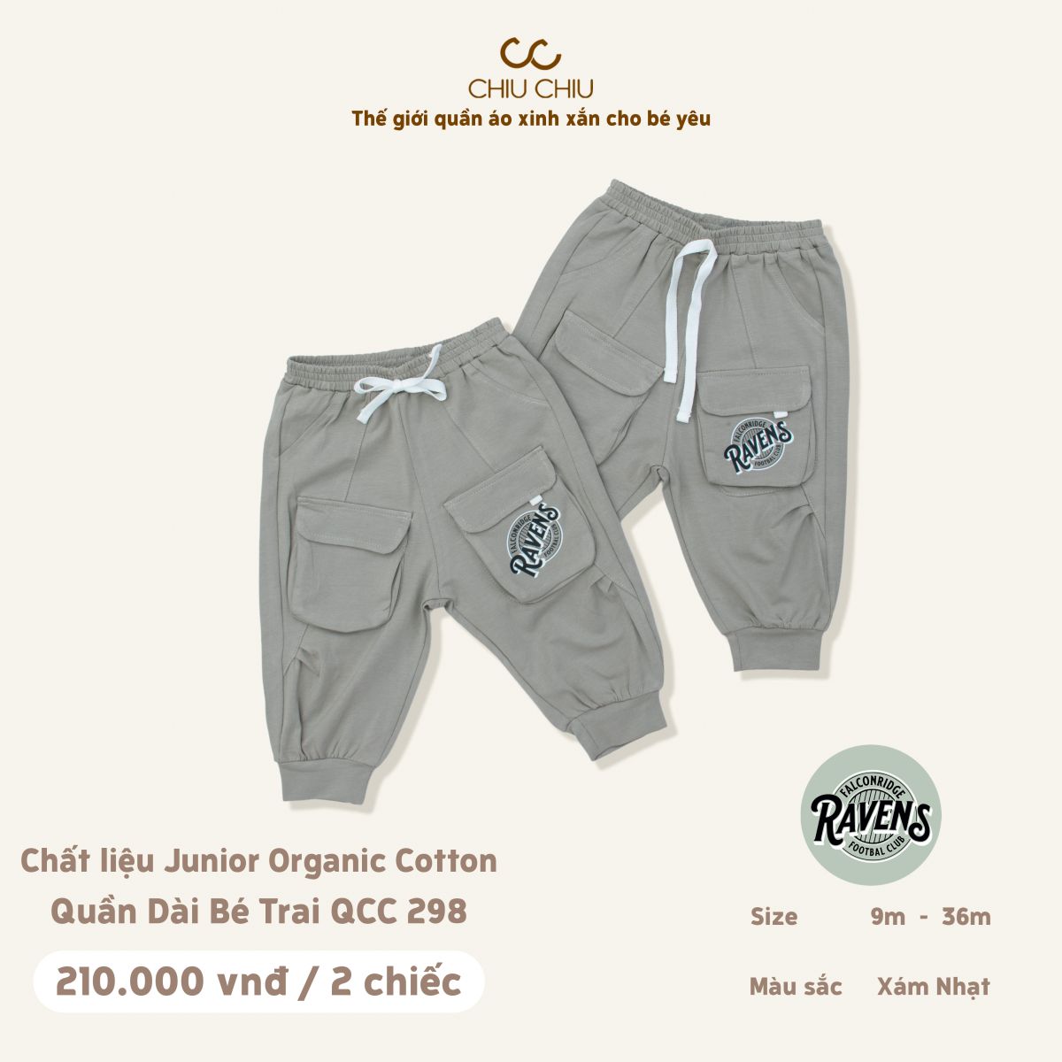  Quần Dài Bé Trai QCC 298 